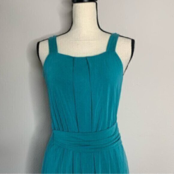 Anthropologie Maeve Teal Azores Halter Sleeveless Midi Dress - Picture 9 of 10